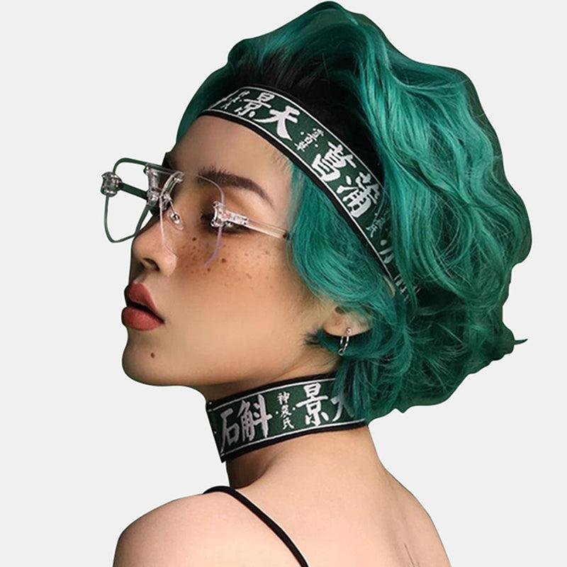 SCRIBE ELASTIC CHOKER + BELT+STRAP+HEADBAND