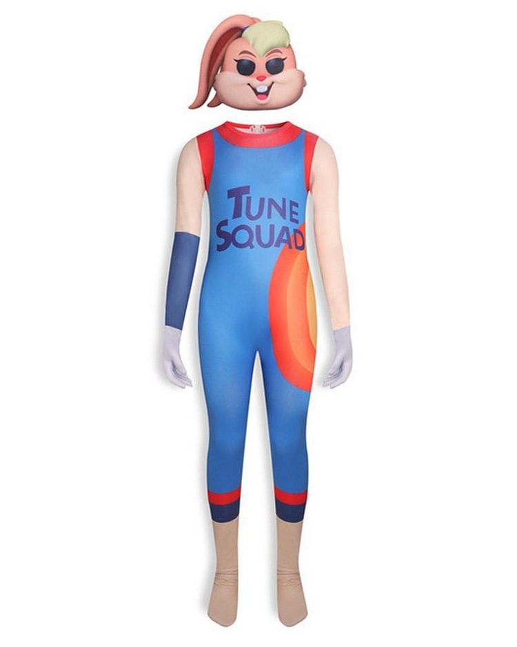 Mayoulove Girls Space Jam 2 Tune Squad Lola Bunny Jersey Halloween Costume-Mayoulove