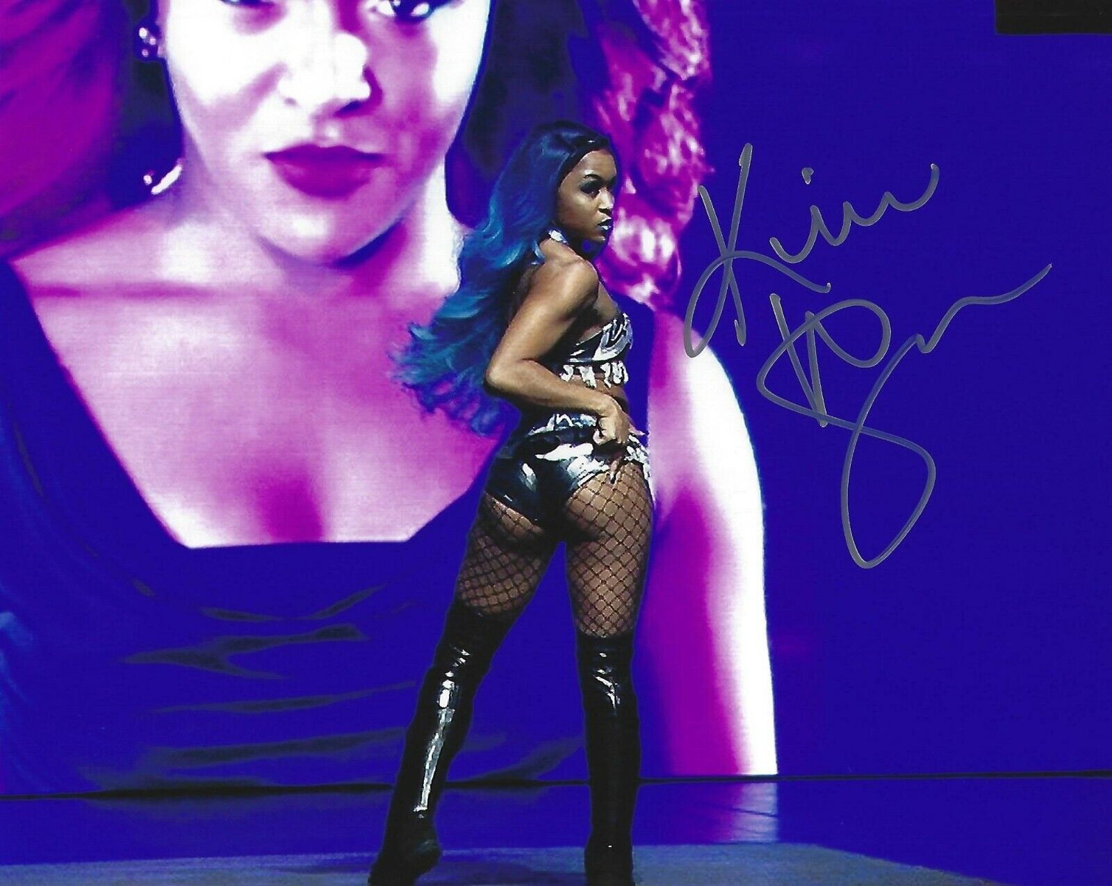 Kiera Hogan Signed 8x10 Photo Poster painting WOW Impact Pro Wrestling Fire Picture Autograph 8