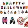 DIY Diamond Painting Halloween Banner Kit, 26 PCS "Happy Halloween" Glitter Letter Flags with Characters, Handmade Sparkling Bunting Garland for Home Party Wall Decoration
