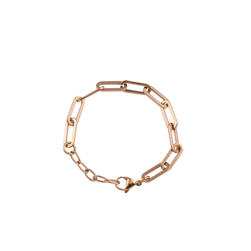 Style Simple Titanium Steel Bracelet Shaped Bracelet Instagram Style Bracelet Rectangular Hip-Hop Bracelet For Women