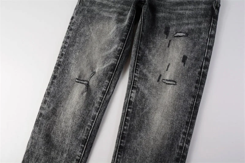 Purple Fashion Jeans 9105