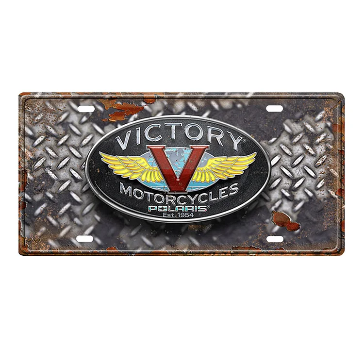 Moto Victory - permis de plaque d’immatriculation de voiture ancienne - 5.9x11.8inch