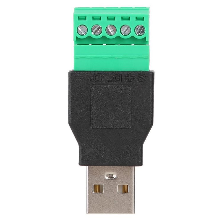 USB2.0 Male to 5pin Screw Terminal Connector Apdater with Shield Connector