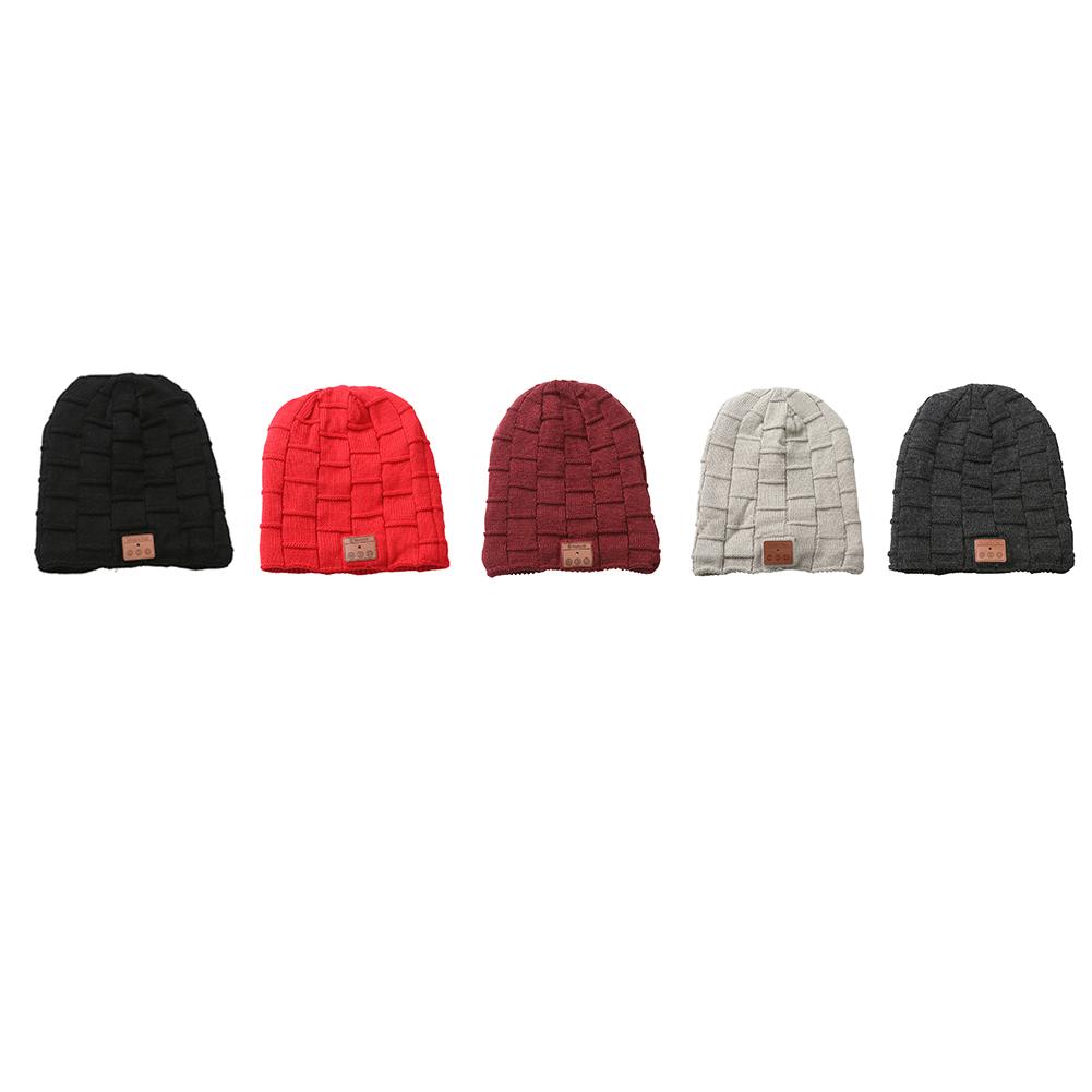 

Wireless Bluetooth 5.0 Headset Knitting Velvet Winter Hat Sports Cap Unisex, Grey, 501 Original