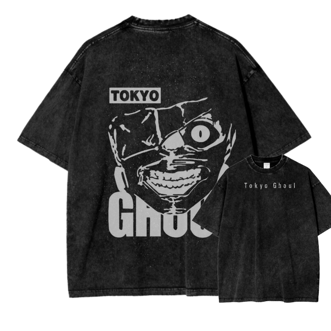 TOKYO GHOUL VI ACID WASH TEE