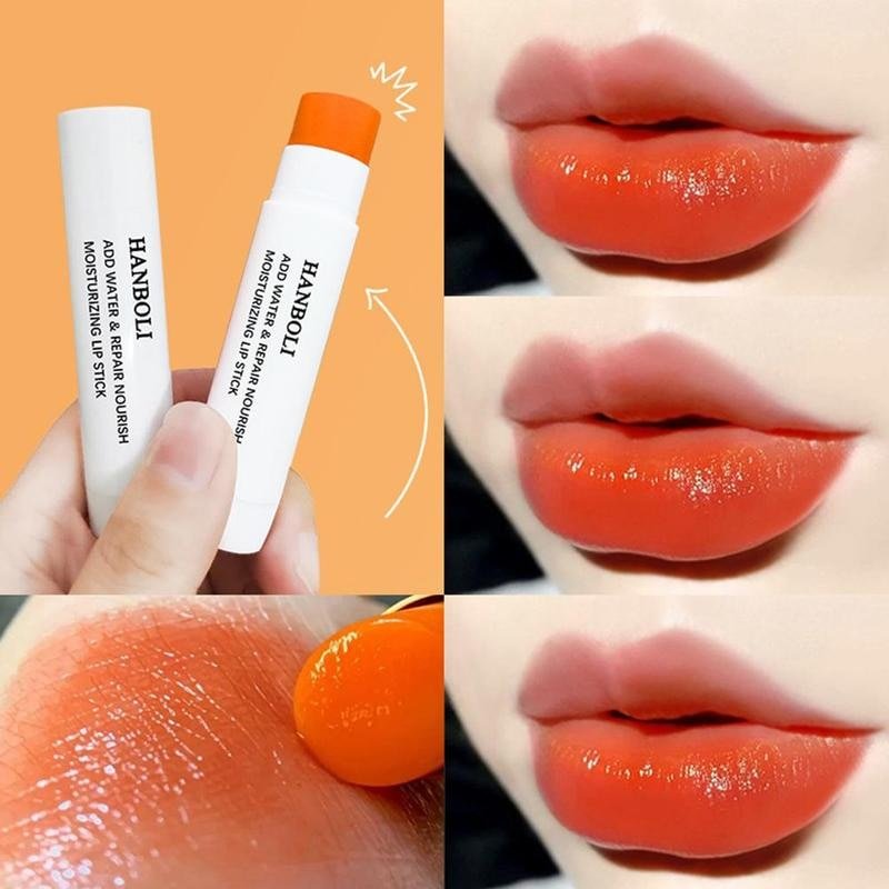 Color Changing Lipstick Orange Waterproof Moisturizer Lip Balm Long Lasting Nourish Protect Lips Care Makeup Cosmetic Beau