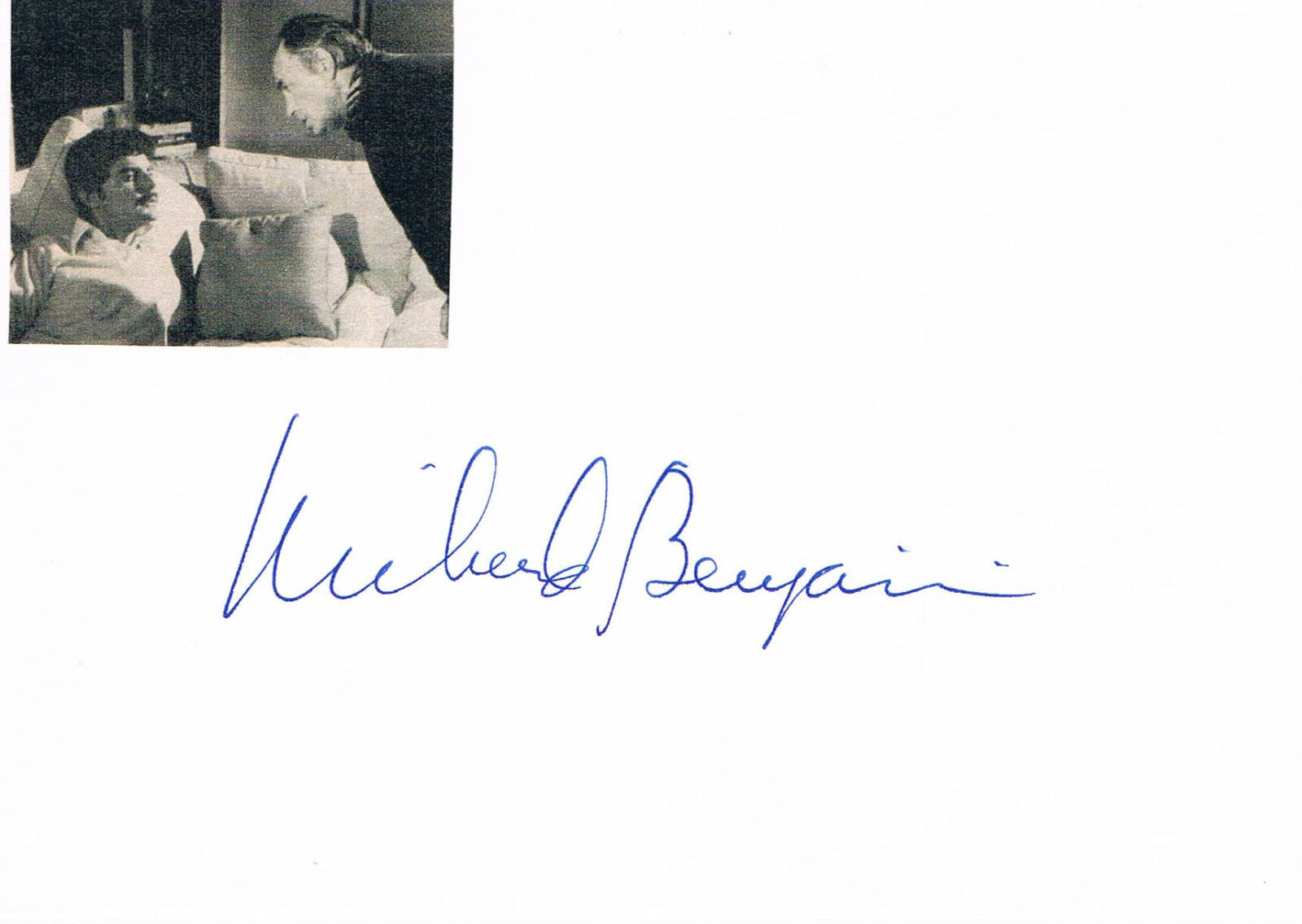 Richard Benjamin 1938- autograph signed card 4x6