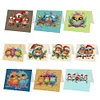 (US Local)DIY Diamond Art Greeting Cards Congratulations Cards & Gifts (10pcs Birds)