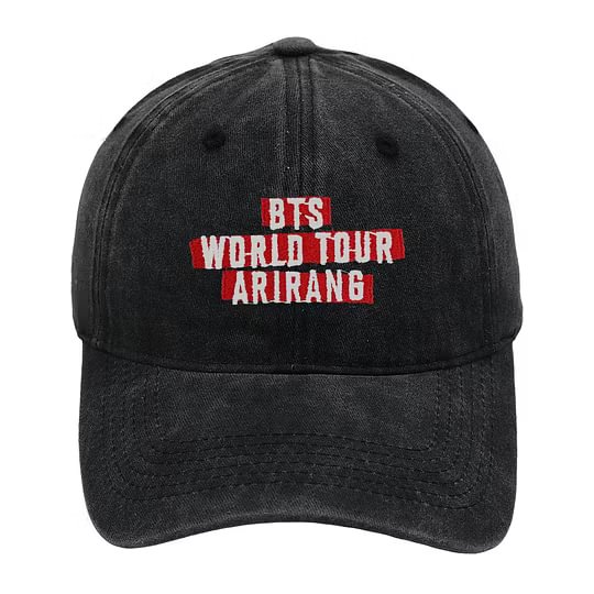 BTS Arirang World Tour Embroidered Washed Baseball Cap