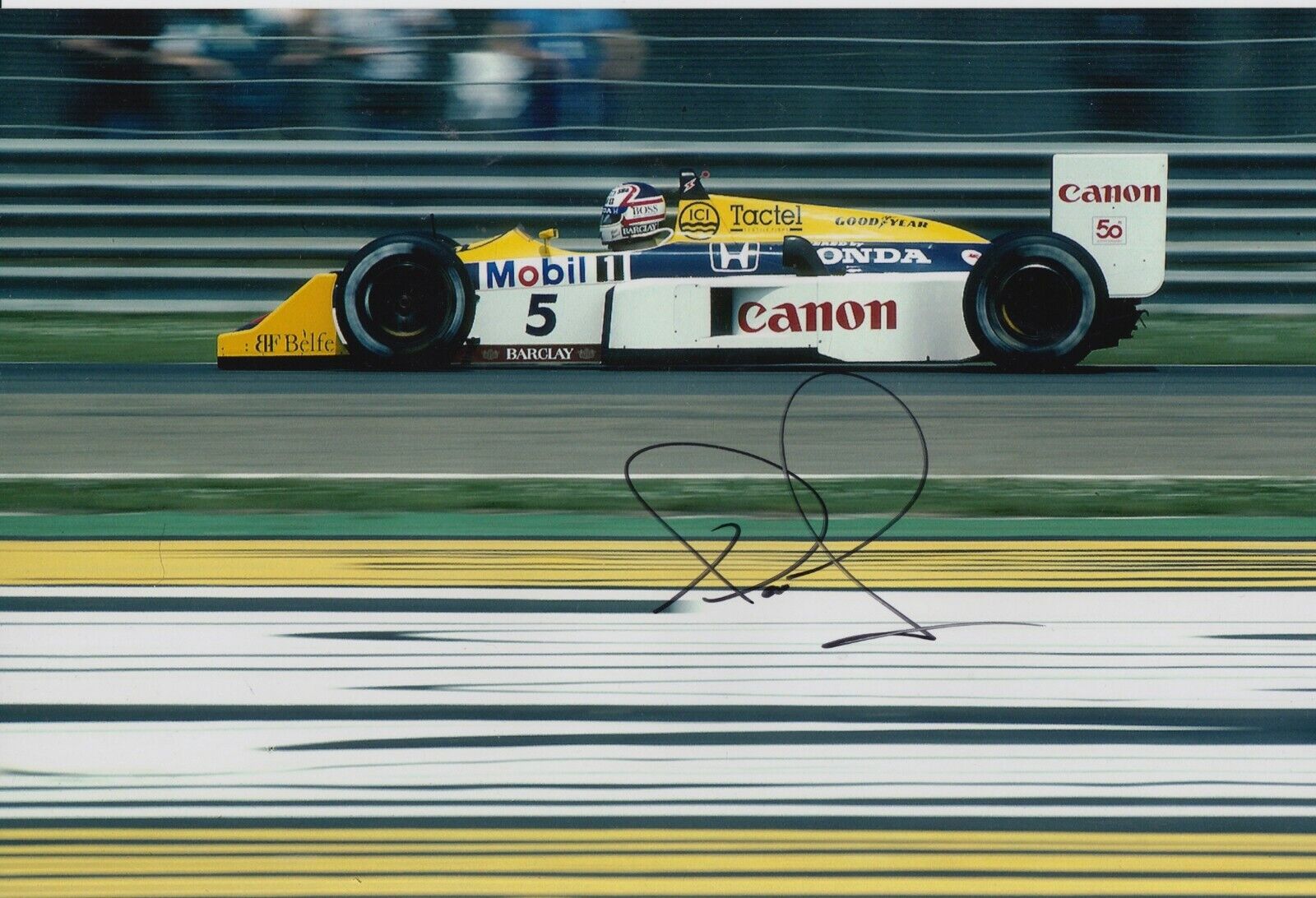 Nigel Mansell Hand Signed 12x8 Photo Poster painting - Williams F1 Autograph 11.