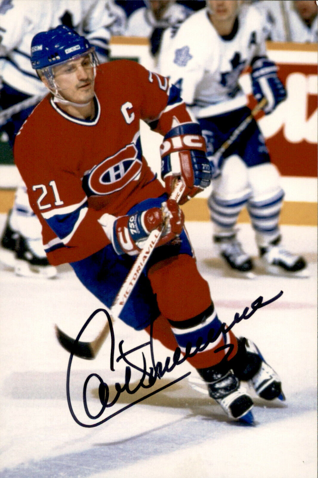 Guy Carbonneau SIGNED autographed 4x6 Photo Poster painting MONTREAL CANADIENS