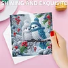 12pcs Diamond Painting Love and Peace Greeting Card Set with Envelope Daily Wishing Cards for Birthdays Thanksgiving & Special Occasion