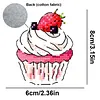 Strawberry Cupcake Fridge Magnet Cross Stitch Kit Gifts tapestrymarket