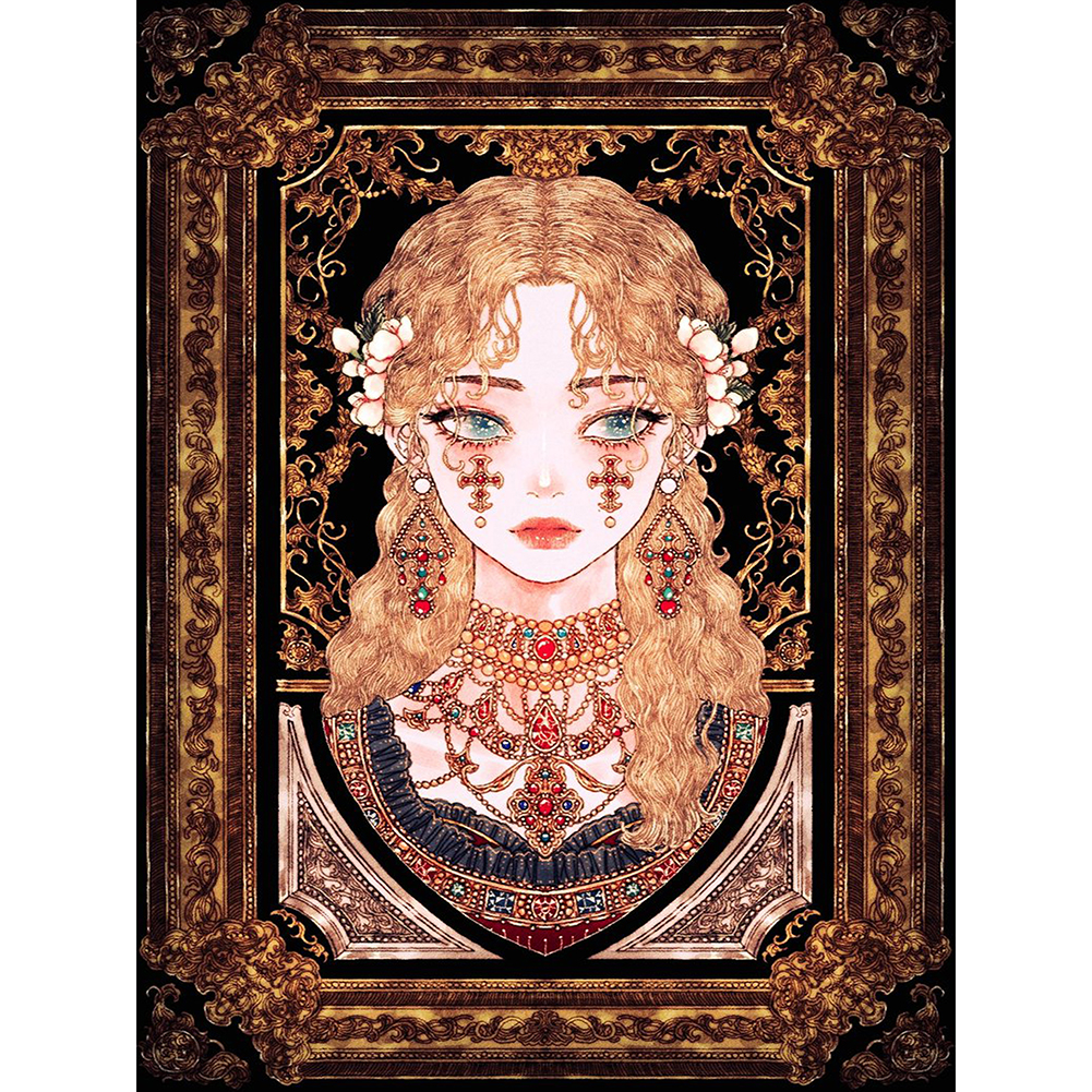 

Curly Hair Beauty - Special Shaped Diamond Painting - 30*40CM, 501 Original
