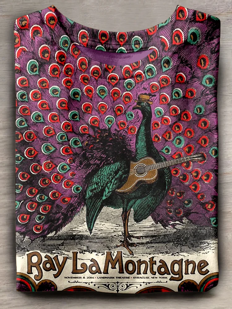 Teecade Teecade Ray La Montagne Print T-shirt