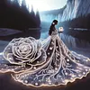 Diamond Painting-DIY Crystal Rhinestone Girl in a Dress