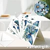 12Pcs Butterfly Bluebird DIY Diamond Painting Greeting Cards for Adults Gifts