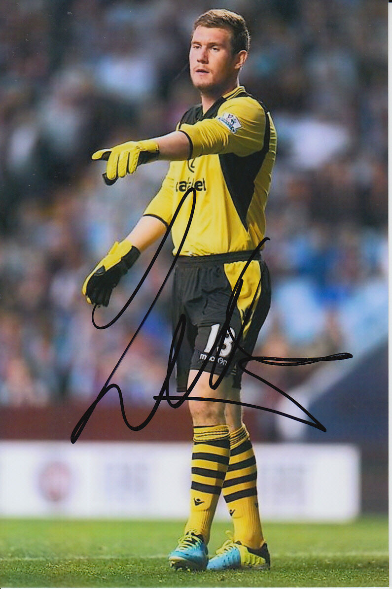 ASTON VILLA HAND SIGNED JED STEER 6X4 Photo Poster painting 1.