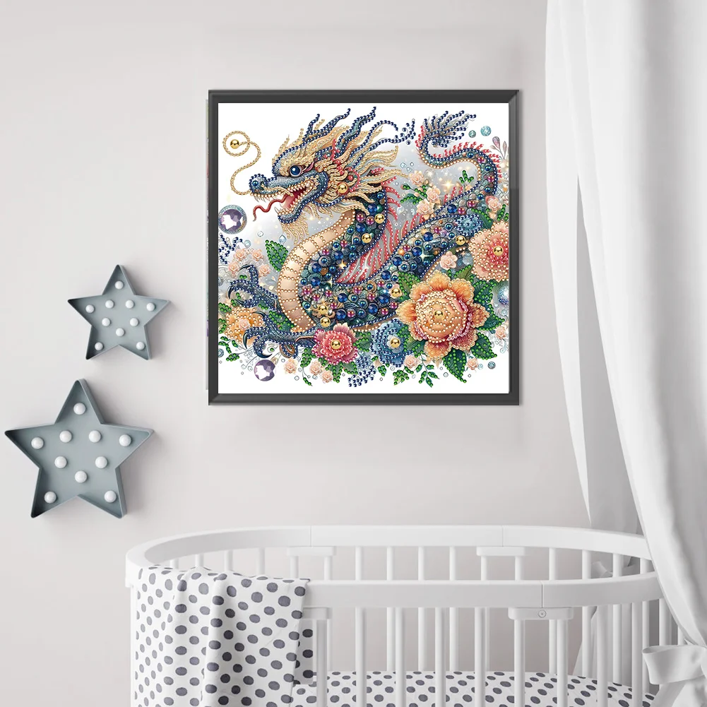 Diamond Painting - Partial Special Shaped Drill - Gorgeous Dragon(Canvas|30*30cm)
