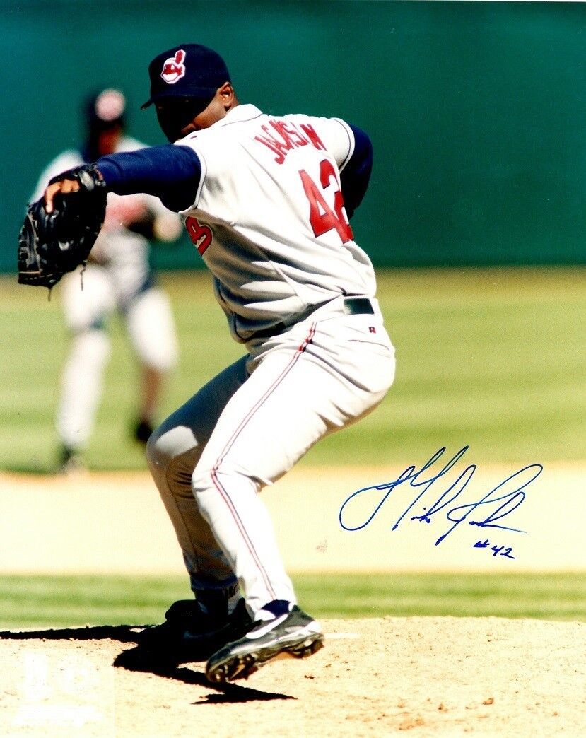 Signed 8x10 MIKE JACKSON Cleveland Indians Autographed Photo Poster painting - COA