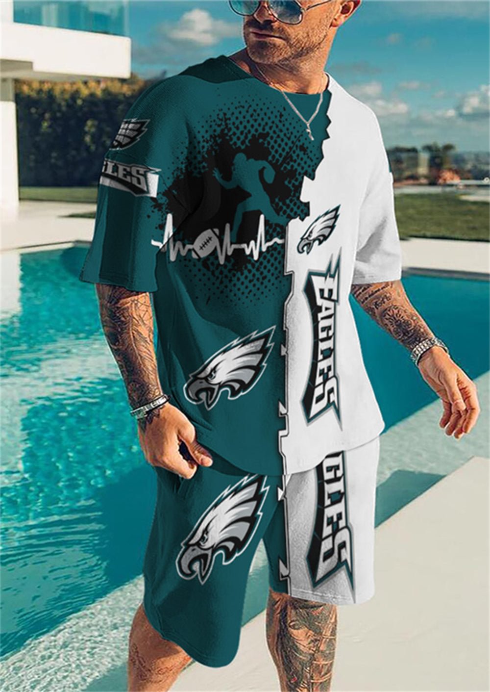 Philadelphia Eagles
Limited Edition Top And Shorts Two-Piece Suits