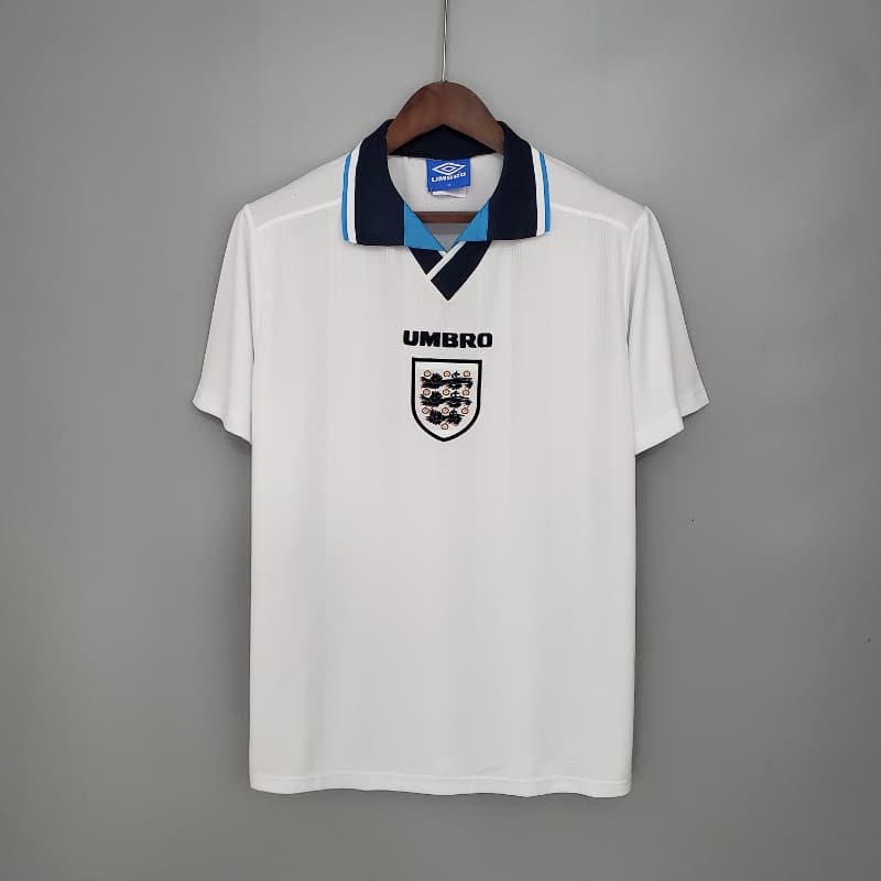 Retro 1996 England Soccer Jersey Home