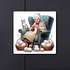 Old Lady Knitting Yarn-Full Round Diamond Painting 40*40CM