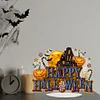 DIY Halloween Pumpkin Diamond Painting Acrylic Tabletop Ornaments