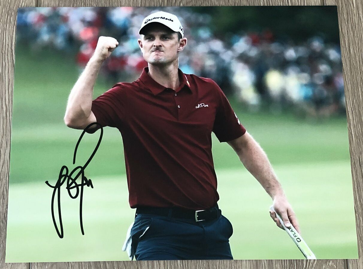 JUSTIN ROSE SIGNED AUTOGRAPH 2018 FEDEX CUP WINNER 8x10 Photo Poster painting w/PROOF