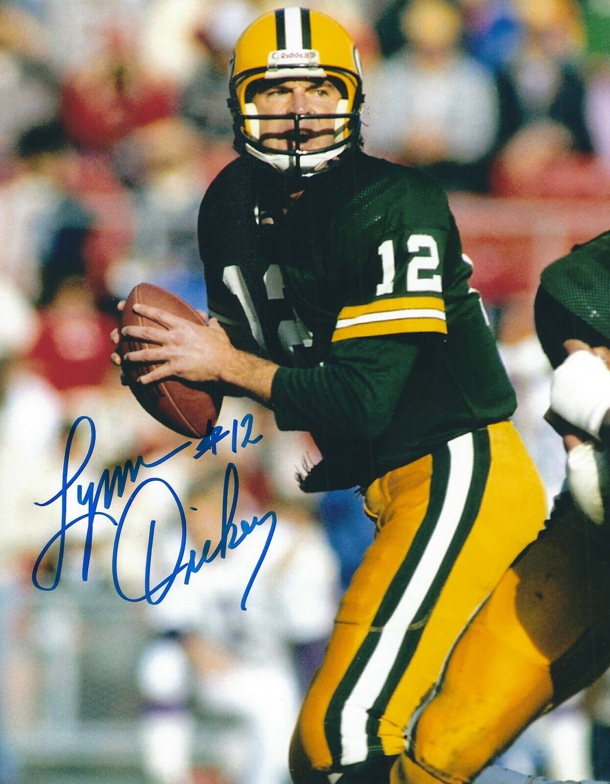 Autographed LYNN DICKEY Green Bay Packers 8x10 Photo Poster painting w/COA