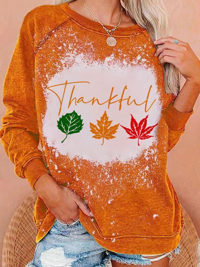 Fashion Print Long Sleeve Sweatshirt