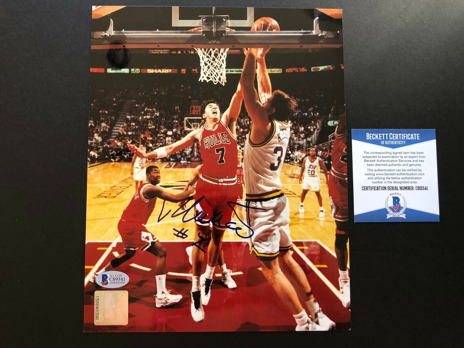 Toni Kukoc Hot! signed autographed Bulls Jordan 8x10 Photo Poster painting Beckett BAS coa