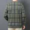 Men's Round Neck Casual Fashion Striped Wool Sweater