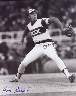 RON REED CHICAGO WHITE SOX ACTION SIGNED 8x10