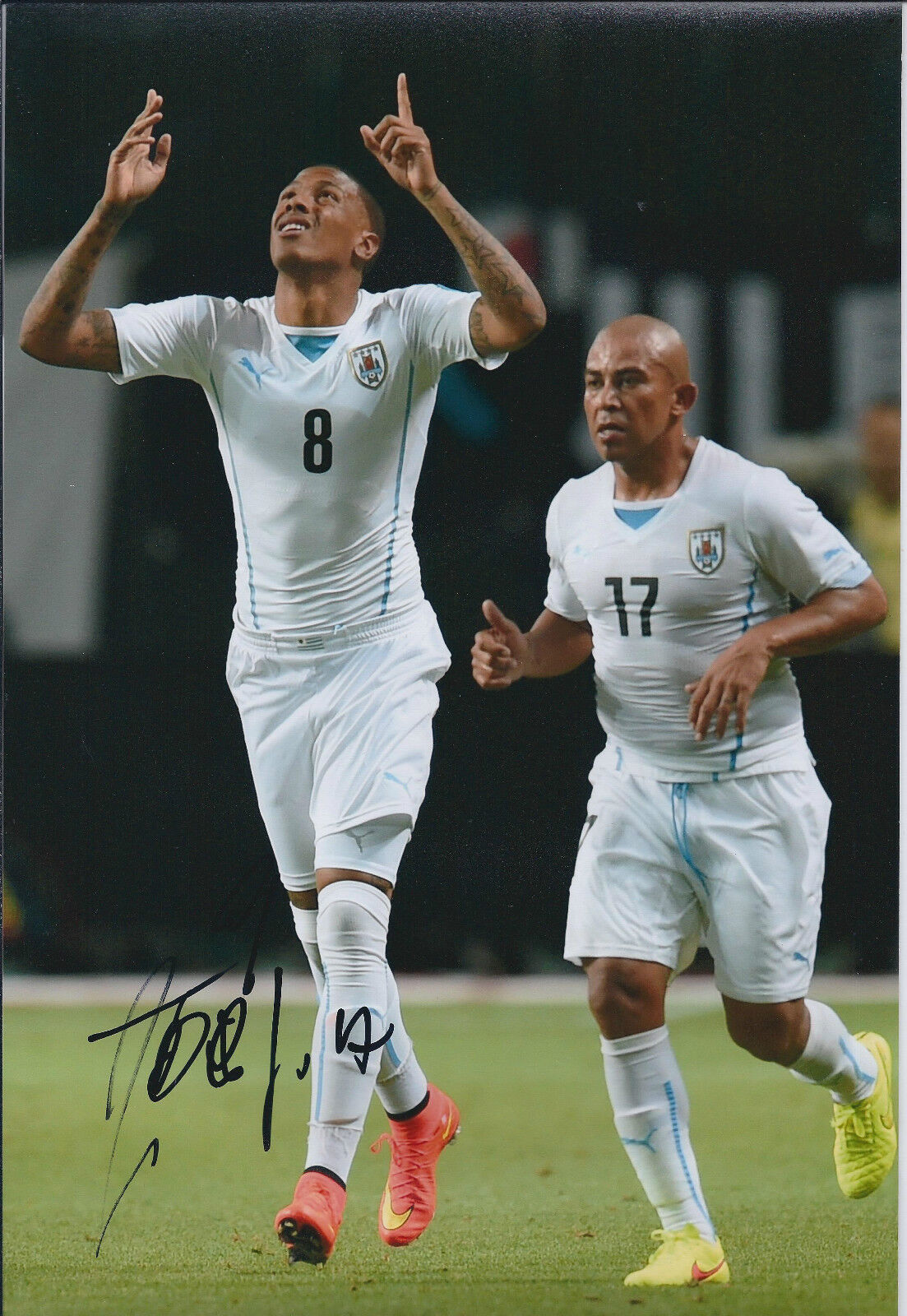 Abel HERNANDEZ Signed Autograph 12x8 Photo Poster painting AFTAL COA Uruguay Hull City