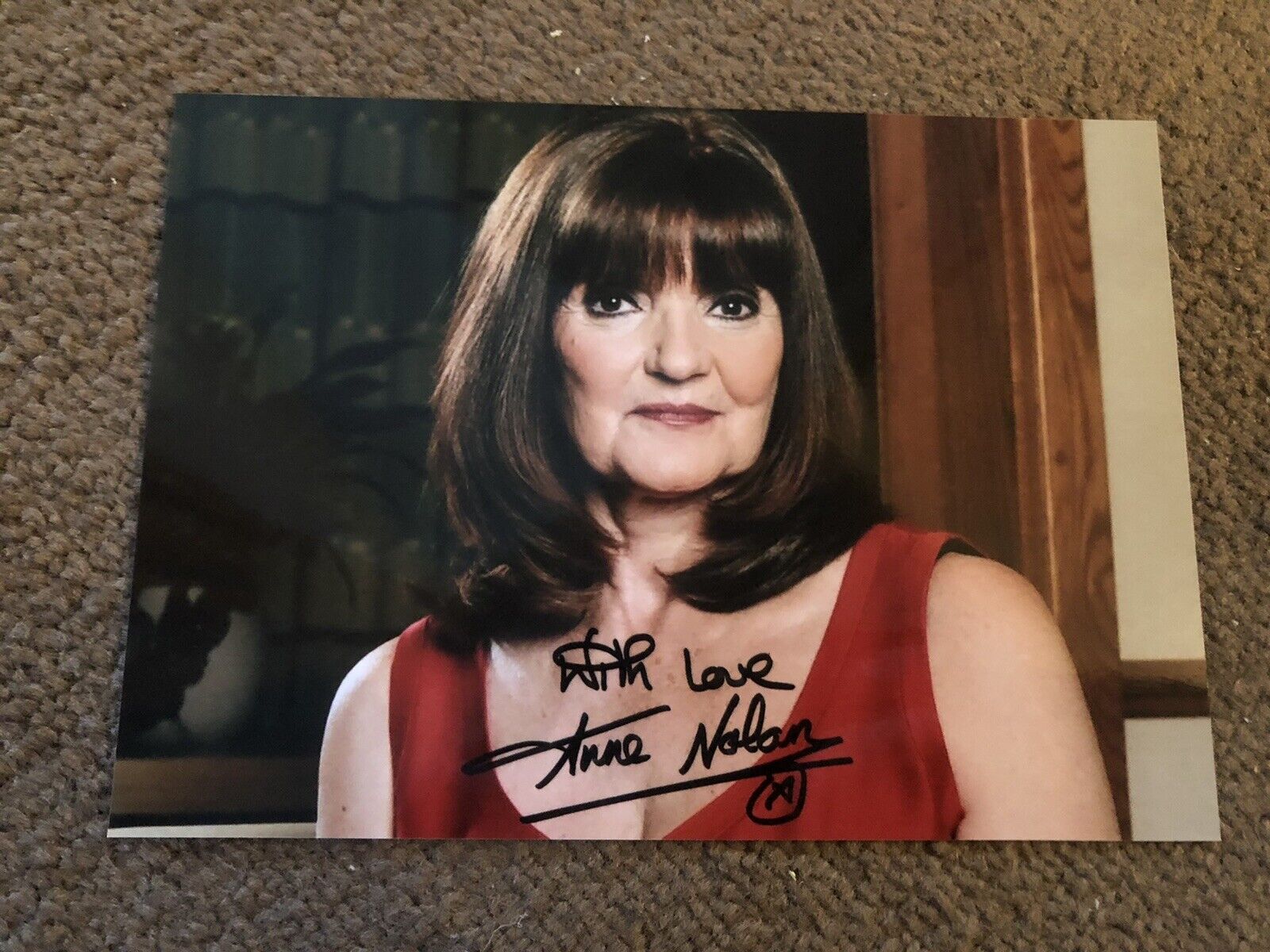 ANNE NOLAN (THE NOLANS) PRESIGNED Photo Poster painting- 7x5”