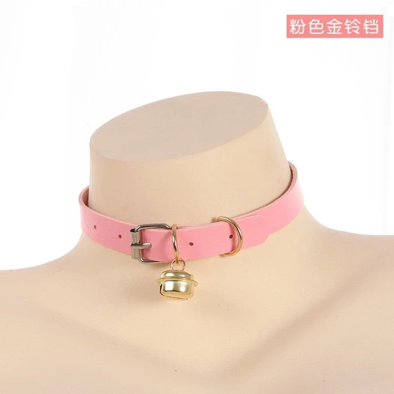 Sex Erotic Toys Accessories For Women Adult BDSM Bondage Games Cute Kawayi Collar With Bell Slave Cosplay Fetsih Necklace lolita