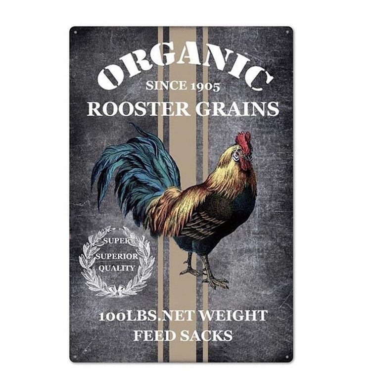 Farm Sign Chicken Zone Eggs - Vintage Tin Signs/Wooden Signs - 7.9x11.8in & 11.8x15.7in