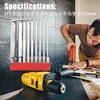 9pcs Magnetic Hex Head Allen Wrench Drill Bit Set S2 Steel Metric Hex Bits Set