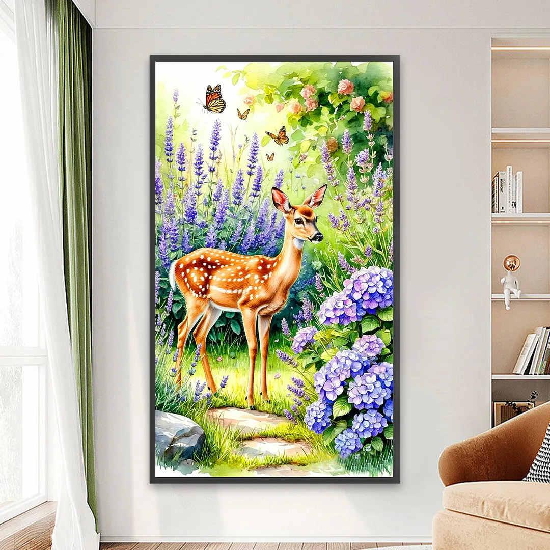 Deer 5D Full Round Drill DIY Diamond Painting Kit for Adults 40x70CM