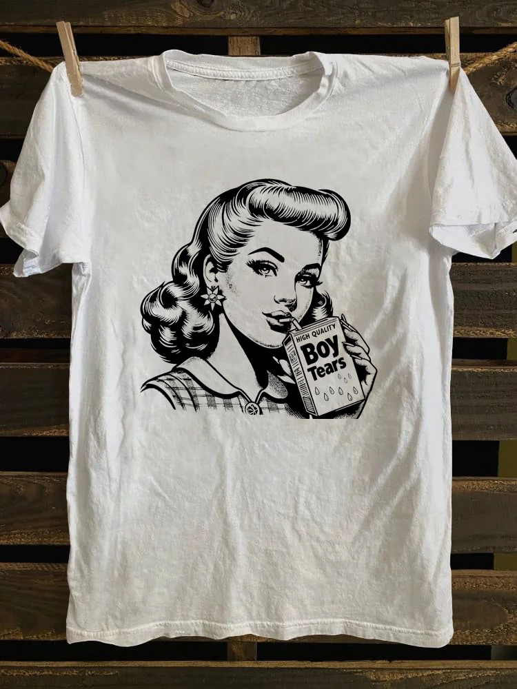 Boy Tears Retro T-shirt