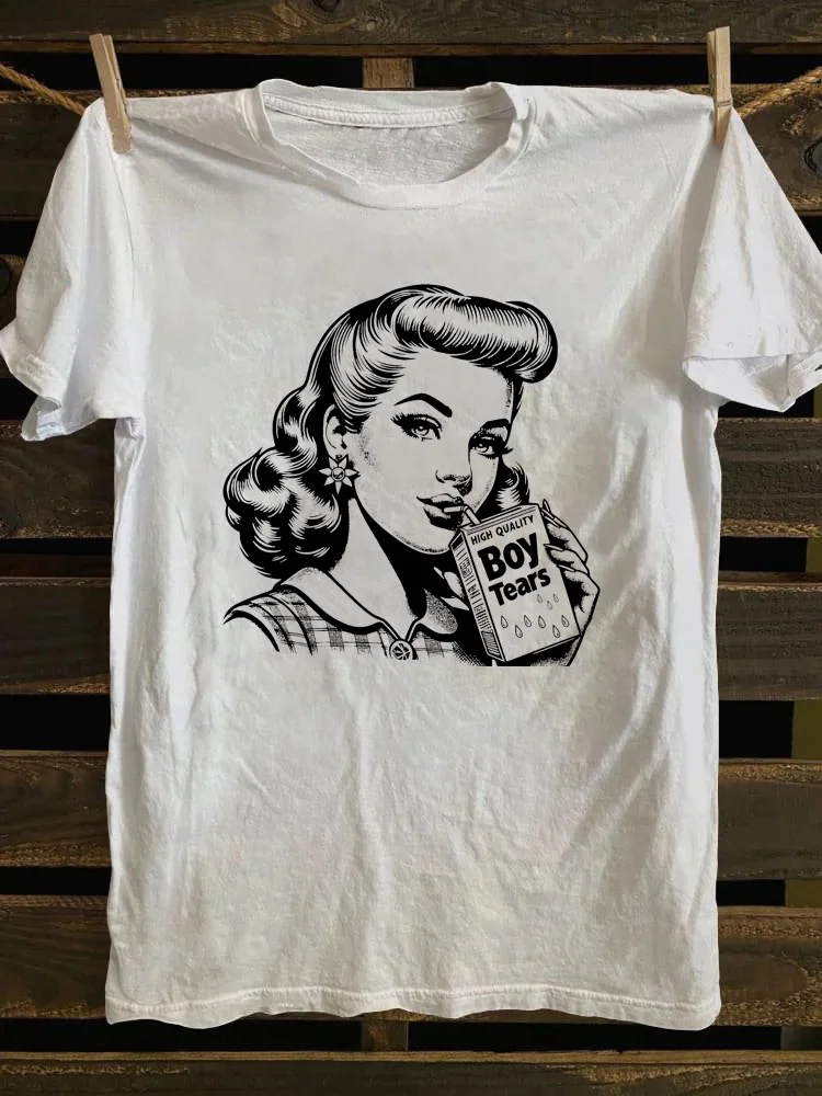 Boy Tears Retro T-shirt