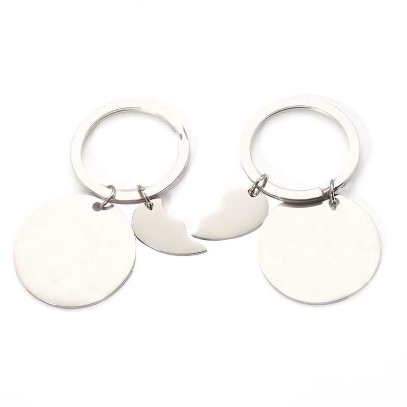 Minimalist Classic Style Solid Color Titanium Steel Unisex Bag Pendant Keychain