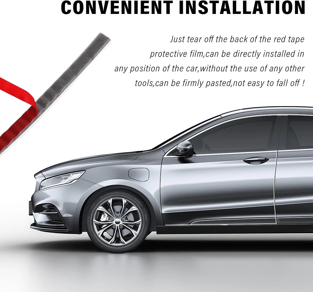  Car Silver Chrome Tape Molding Trim