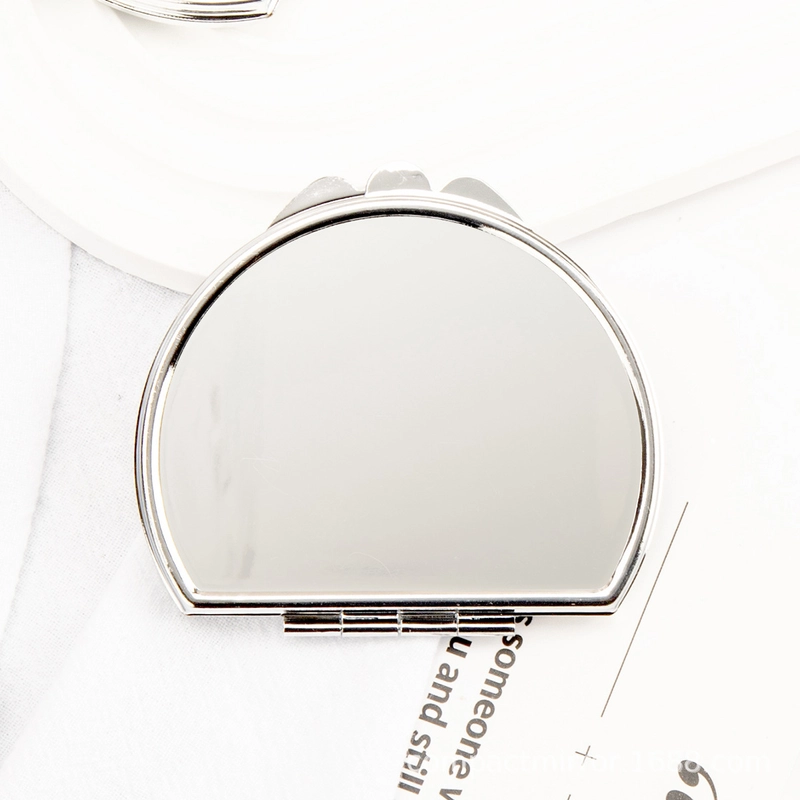 Minimalist Geometric Pu Leather Glass Iron Mirror 1 Piece