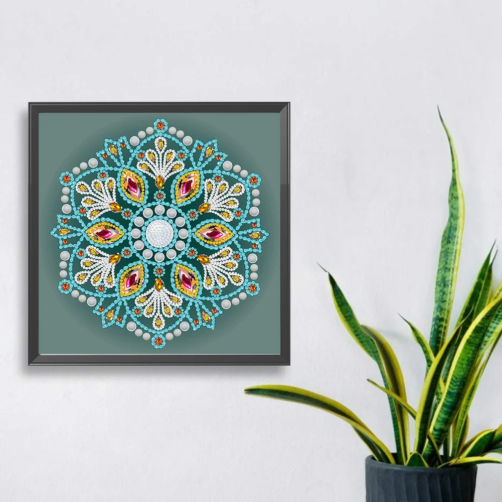 Diamond Painting - Partial Special Shaped Drill - Mandala(Canvas|30*30cm)