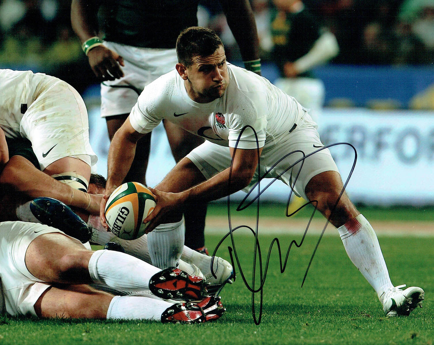 Danny CARE ENGLAND RUGBY Signed Autograph 10x8 Photo Poster painting AFTAL COA