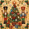 Christmas DIY Special Shape Diamond Painting Pearl Art With Inner Frame Kit 25x25cm(Christmas Tree)