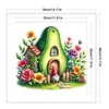 Gnome Hut-Partial 11CT Stamped Cross Stitch Bead Embroidery 36*36cm/14.17*14.17in tapestrymarket